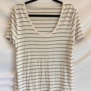 Classic White & Black Striped Shirt